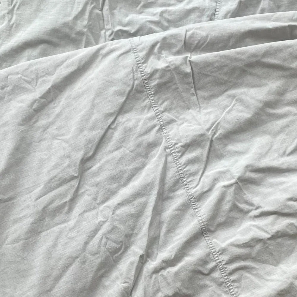 Restoration Hardware Chambray Duvet King in the color fog